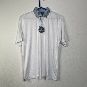 Marcello Men’s Polo Shirt Medium M Short Sleeve White